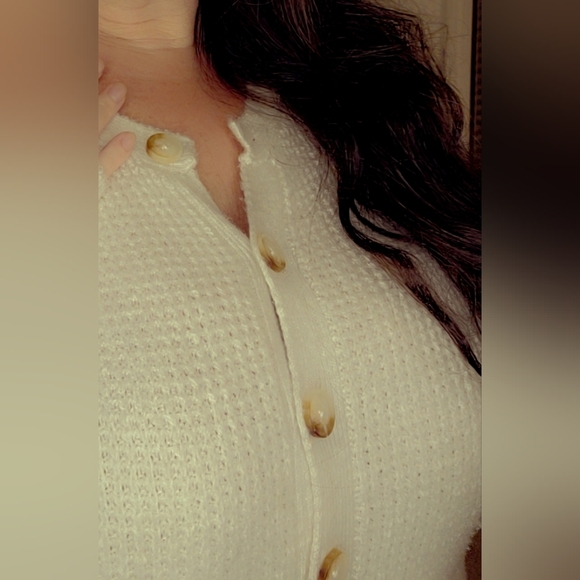 Cozy Beige Dress. SO COMFORTABLE! Like wearing a blanket. - Picture 4 of 5